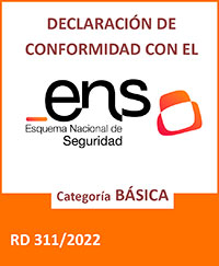 DECLARACIÓN DE CONFORMIDAD CON EL ESQUEMA NACIONAL DE SEGURIDAD